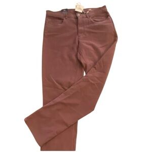 Faherty Women’s Burgundy Jeans Mid Rise Stretchy New Size 32x30